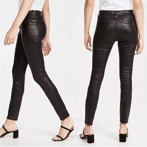 JBRAND MID RISE LEATHER PANTS 23